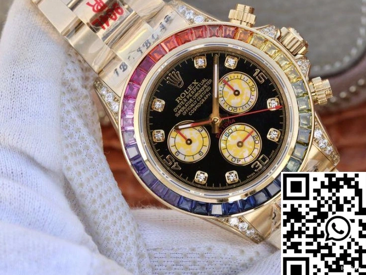 7750 BL Rolex Cosmograph Factory 116598RBOW Rainbow Daytona movement 0716
